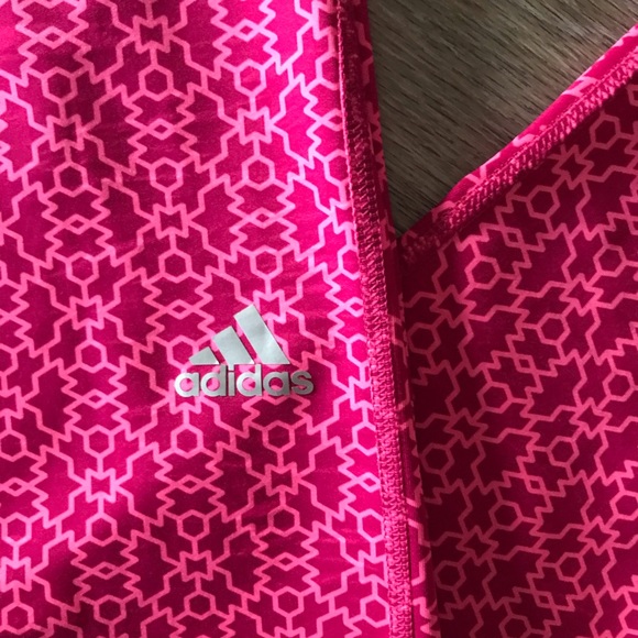 M || Adidas Tart Patterned Full Length Legging - Picture 2 of 4